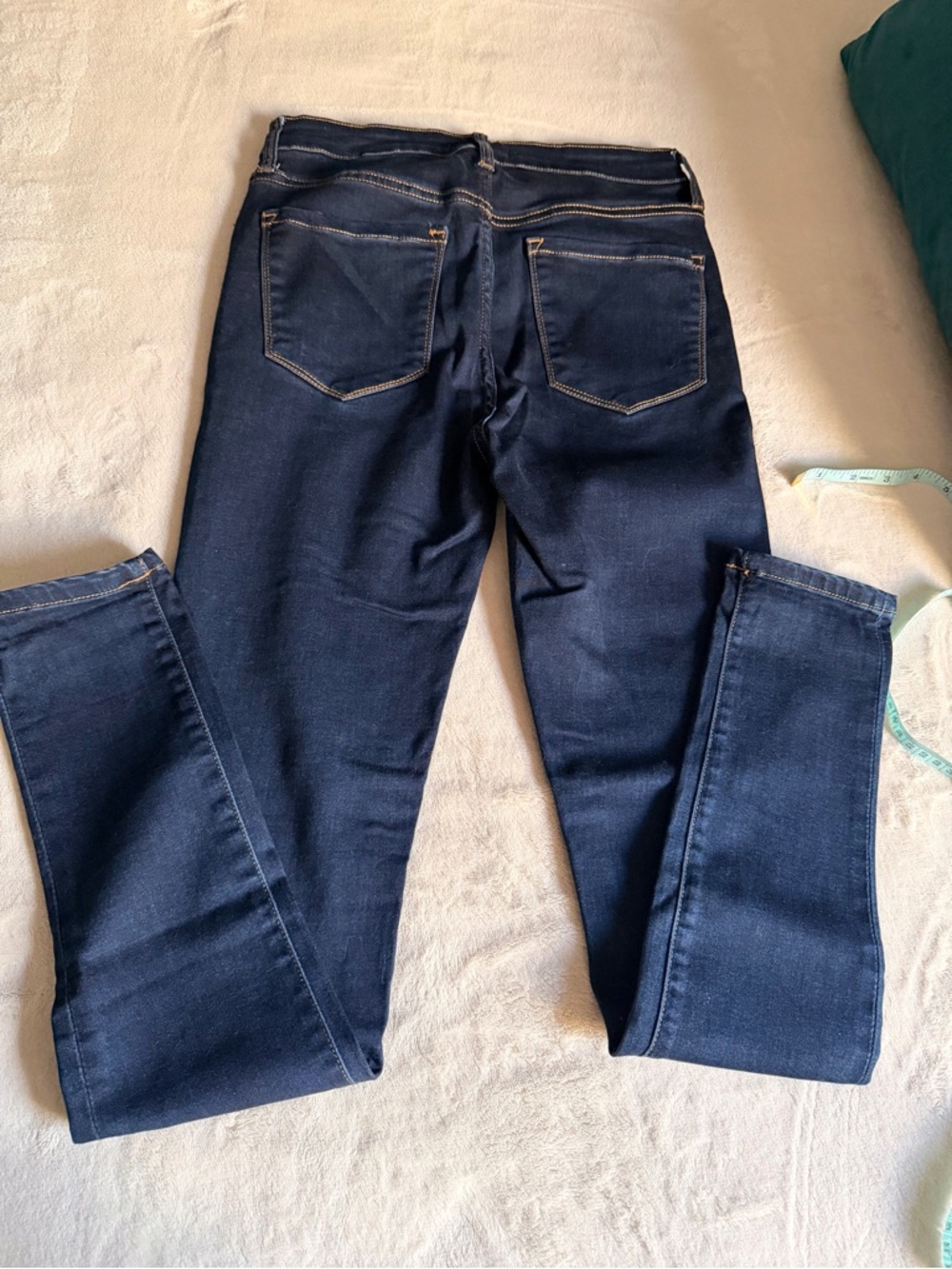 Women's Dark Blue Skinny Jeans - Stretchy Slim Fit